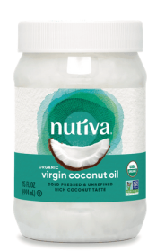 Nutiva Organic, Cold-Pressed, Unrefined, Virgin Coconut Oil from Fresh, non-GMO, Sustainably Farmed Coconuts, 15 Fluid Ounces (Pack of 2)